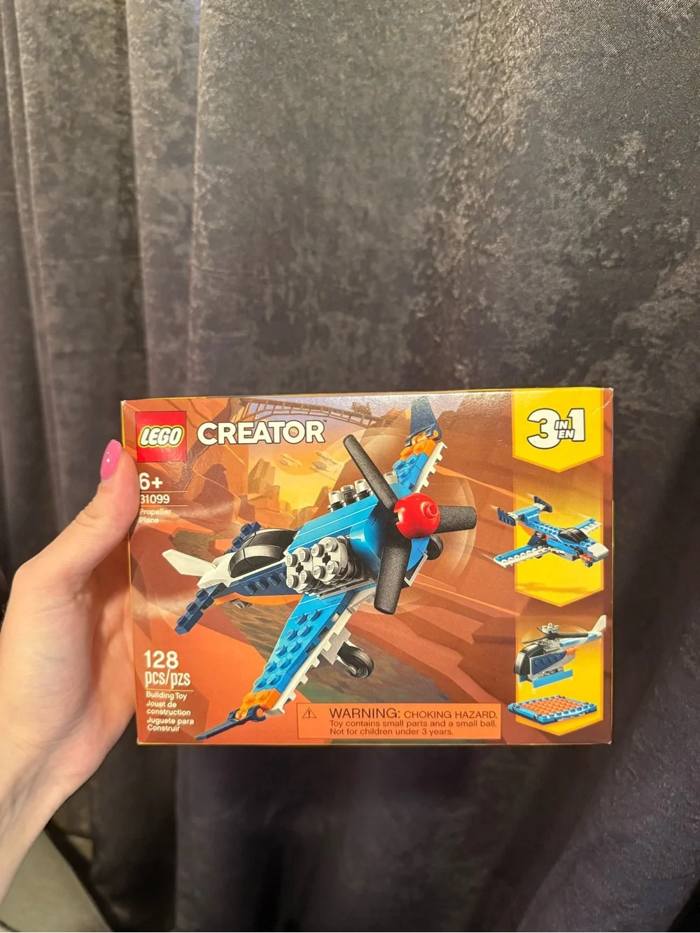 Lego Creator Blue and Red Propeller Plane 3-in-1 Building Set